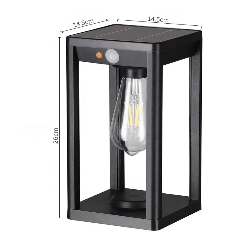 Zonne-energie Buitenlamp met Sensor - Prismatica Pilaren