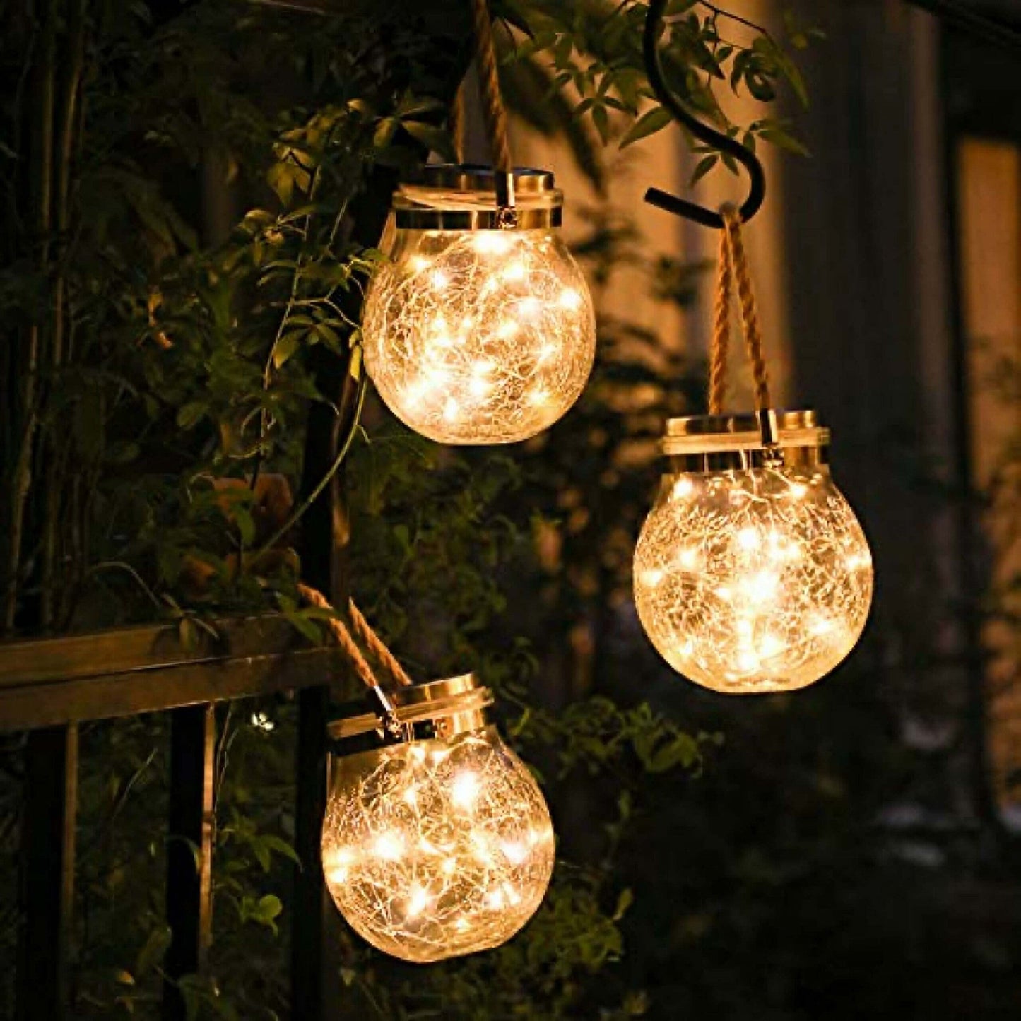 Zonne-energie Tuinlamp Uniek Ontwerp - Aitor Glazen Lamp