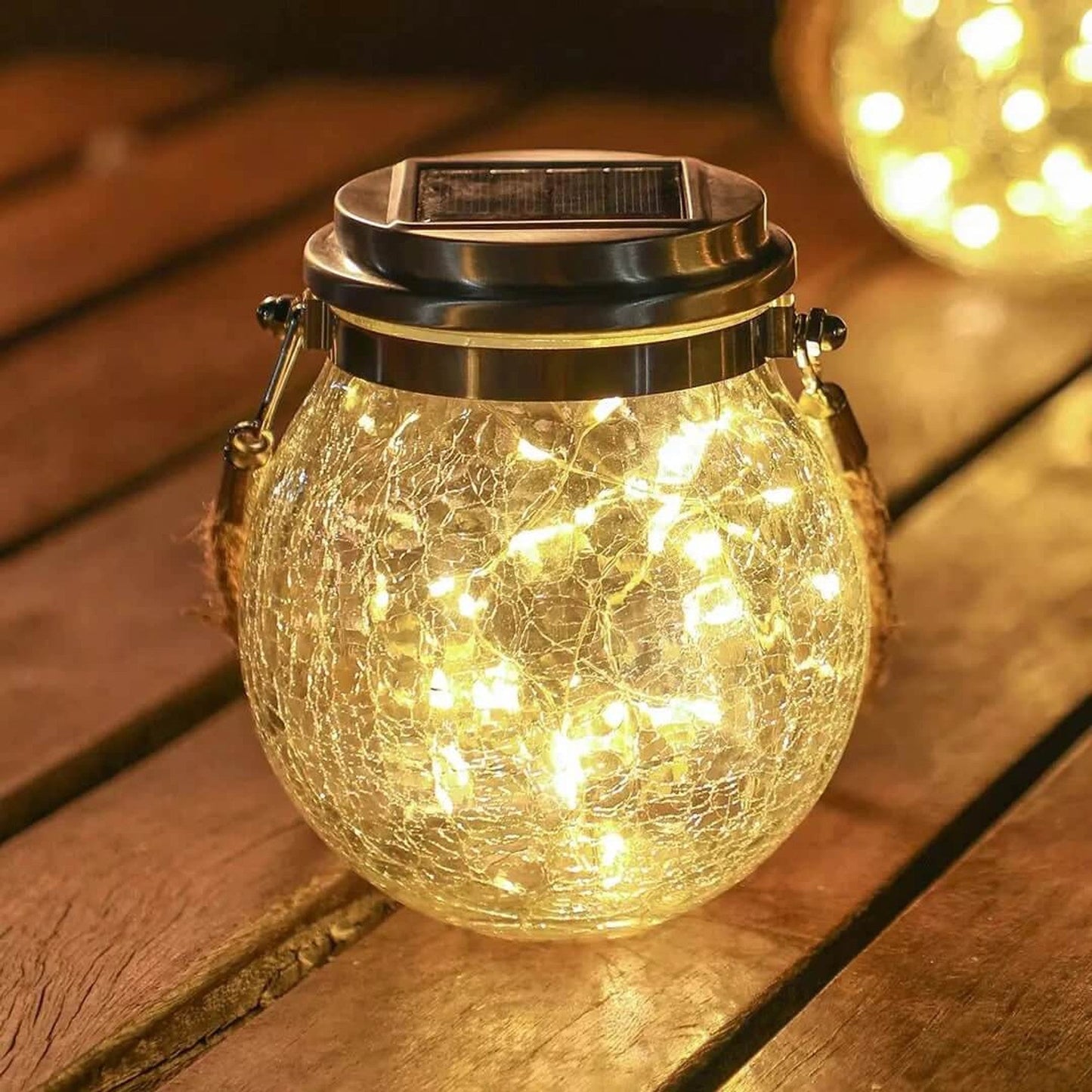 Zonne-energie Tuinlamp Uniek Ontwerp - Aitor Glazen Lamp