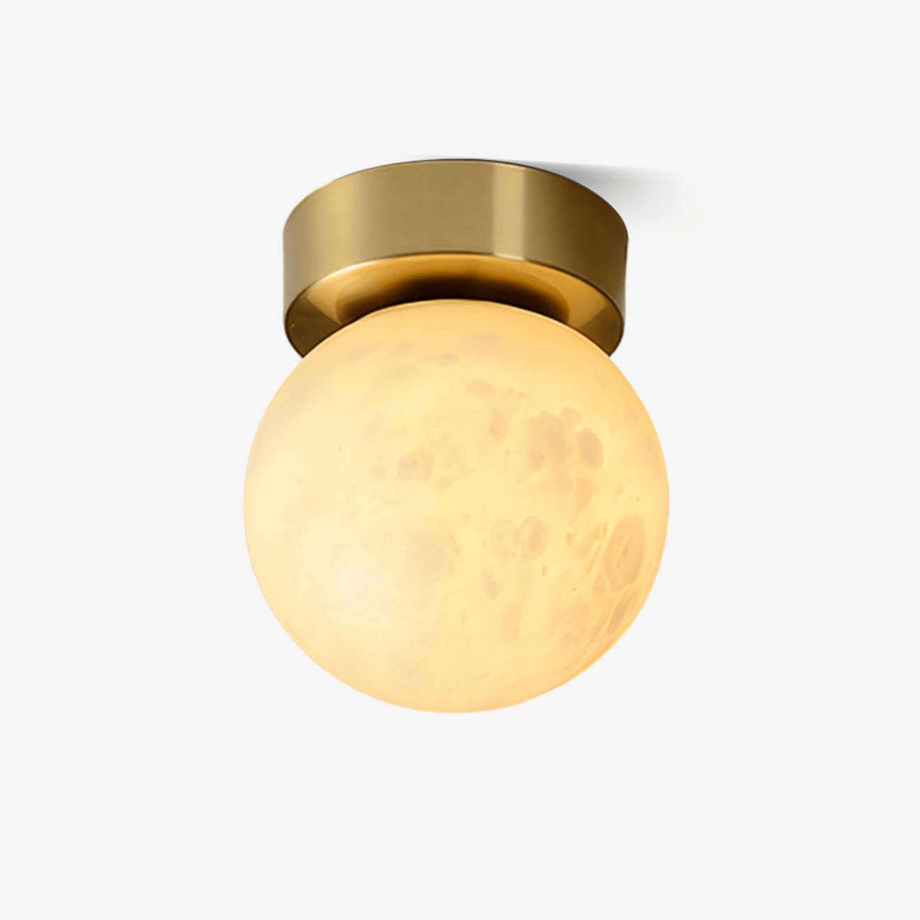 Albasten Plafondlamp met LED - Ilaria Lamp met Messing