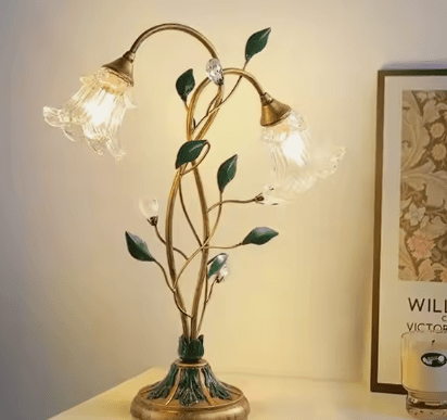 Brigitte Vintage Bloemen Tafellamp-DecorDutch-DecorDutch