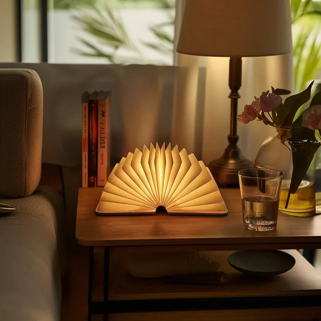 Boek Lamp met Oplaadbare LED - Betoverend Ontwerp Benjamin