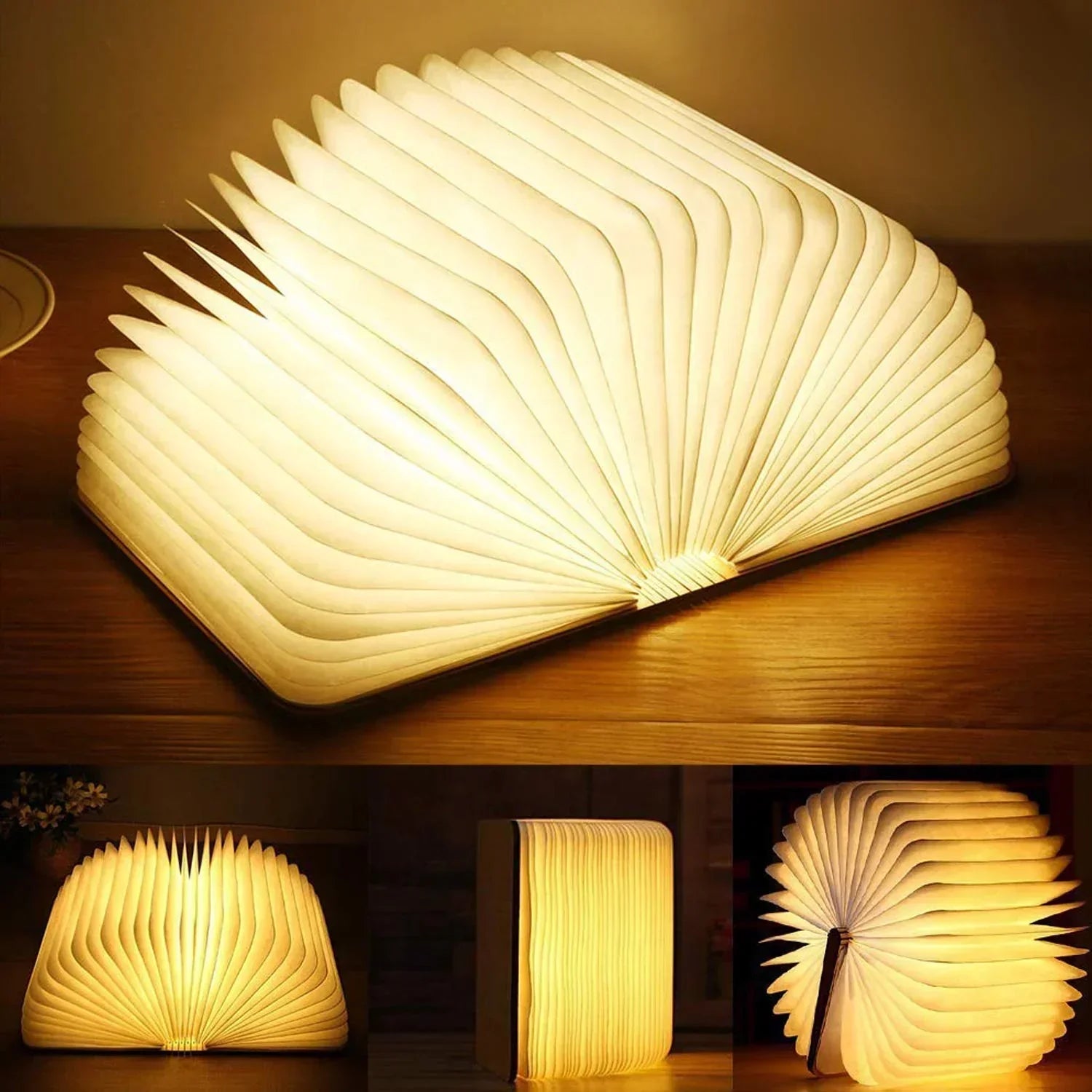 Boek Lamp met Oplaadbare LED - Betoverend Ontwerp Benjamin