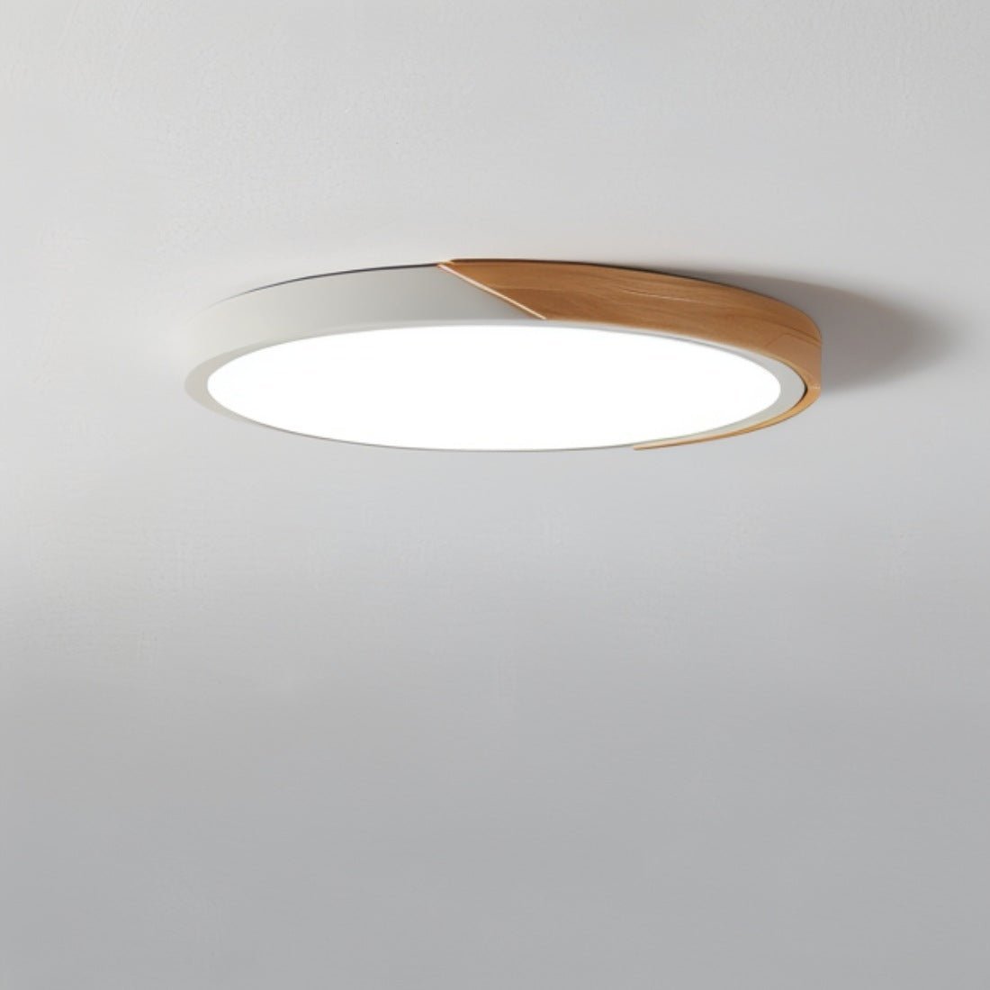 Dimbare LED Plafondlamp Hout en Metaal - Orlando