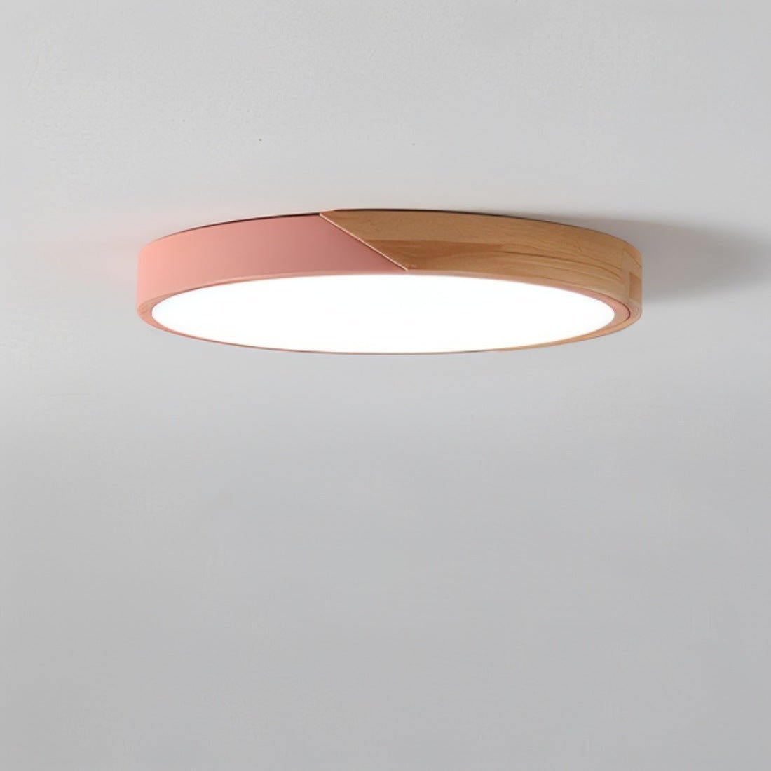 Dimbare LED Plafondlamp Hout en Metaal - Orlando