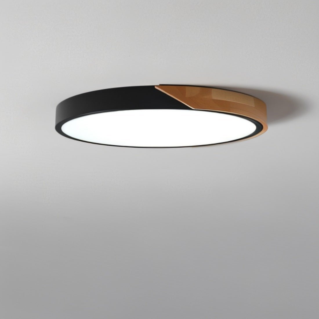 Dimbare LED Plafondlamp Hout en Metaal - Orlando