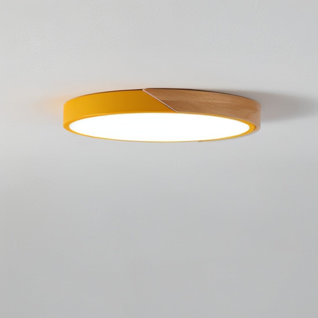 Dimbare LED Plafondlamp Hout en Metaal - Orlando