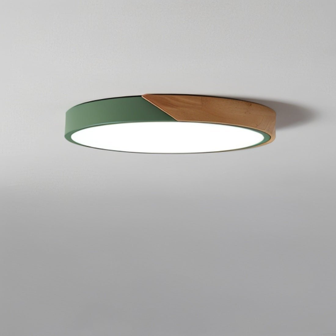 Dimbare LED Plafondlamp Hout en Metaal - Orlando
