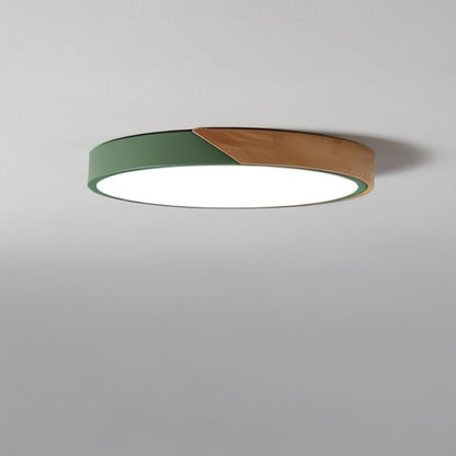 Dimbare LED Plafondlamp Hout en Metaal - Orlando