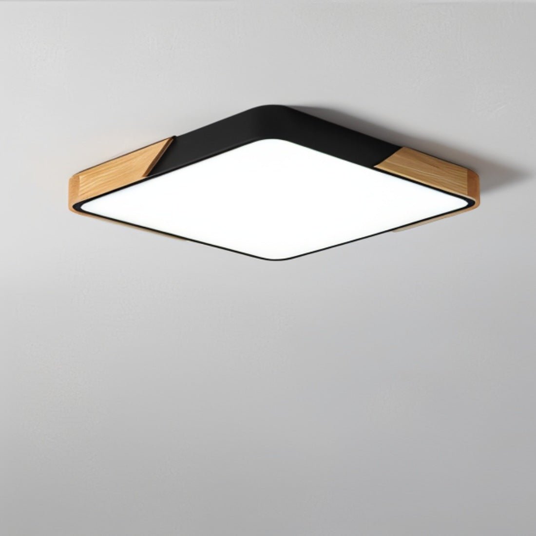 Dimbare LED Plafondlamp Hout en Metaal - Orlando
