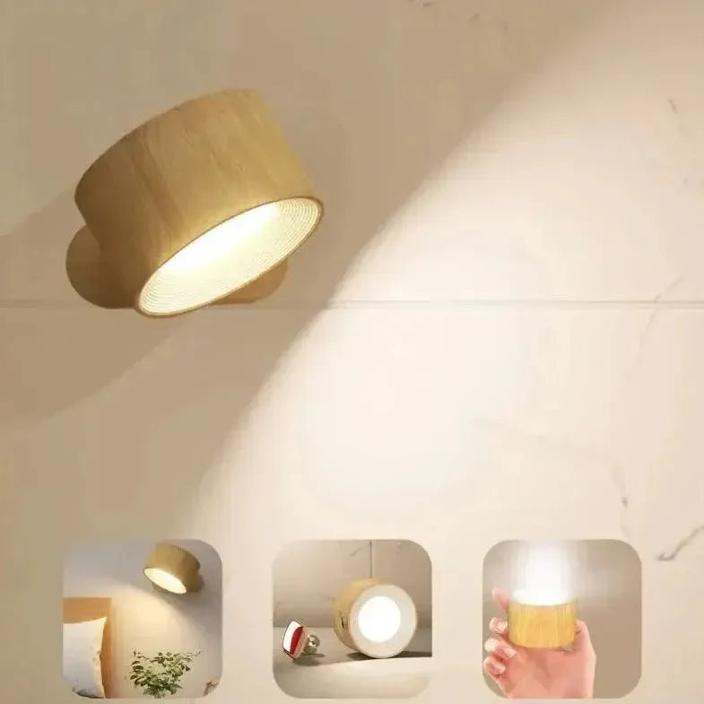 Draadloze Dimbare Wandlamp 360° Rotatie - Claudine