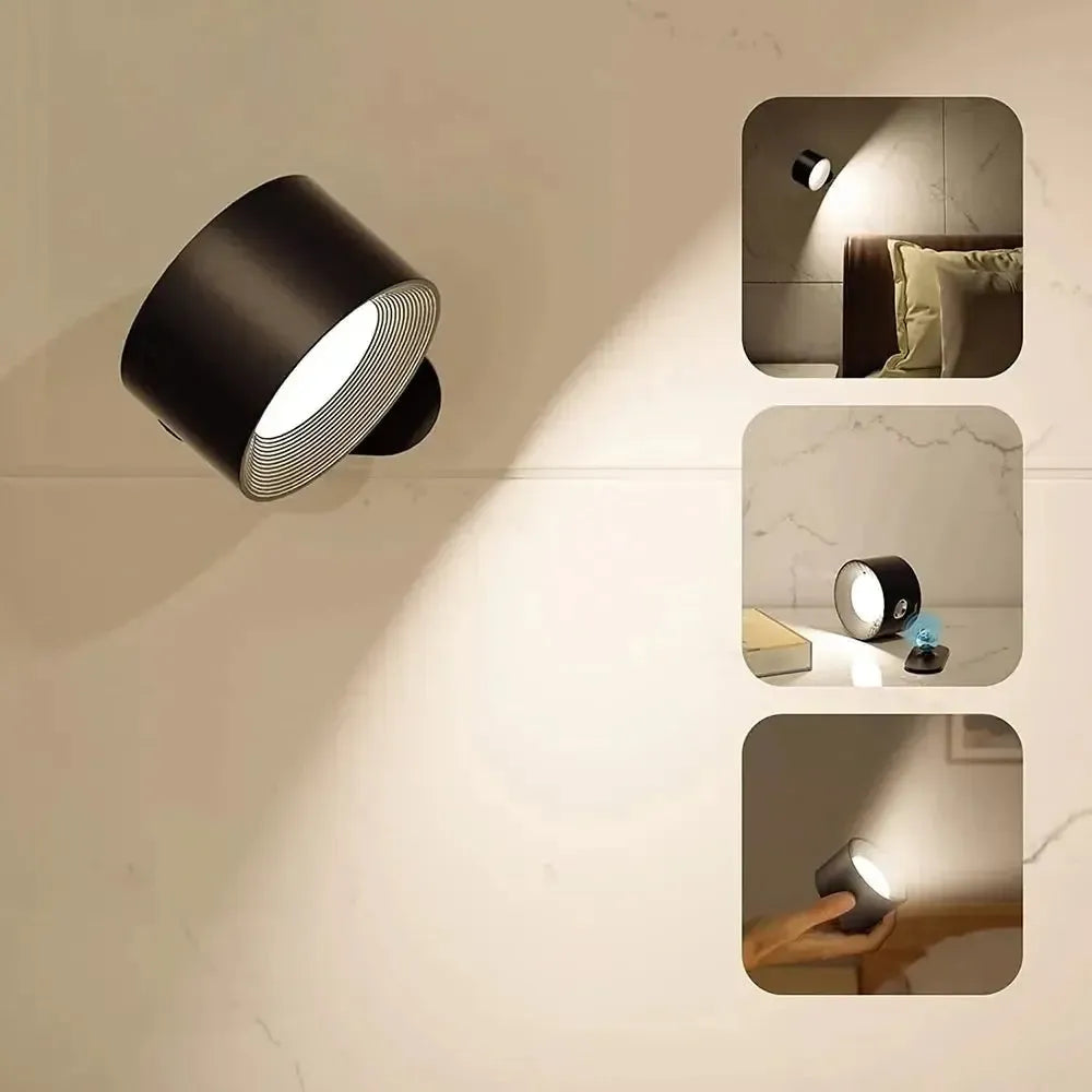 Draadloze Dimbare Wandlamp 360° Rotatie - Claudine