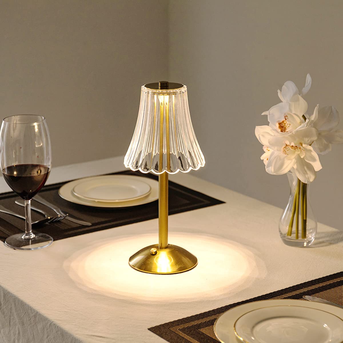 Draadloze Kristallen Lamp met Aanraakbediening - Adriano Verlichting