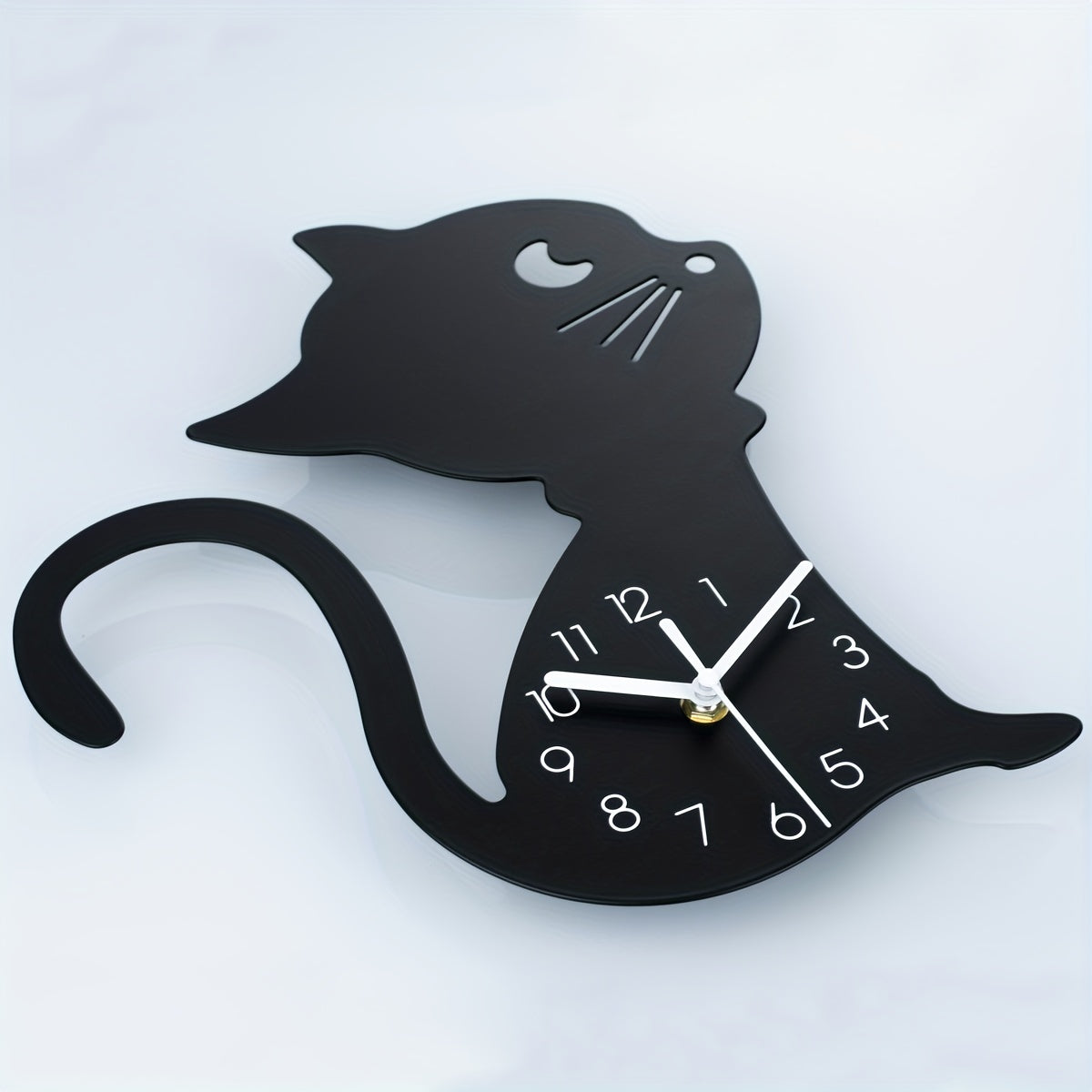 Geluidloze Wandklok Creatief Design - Kat Classicism