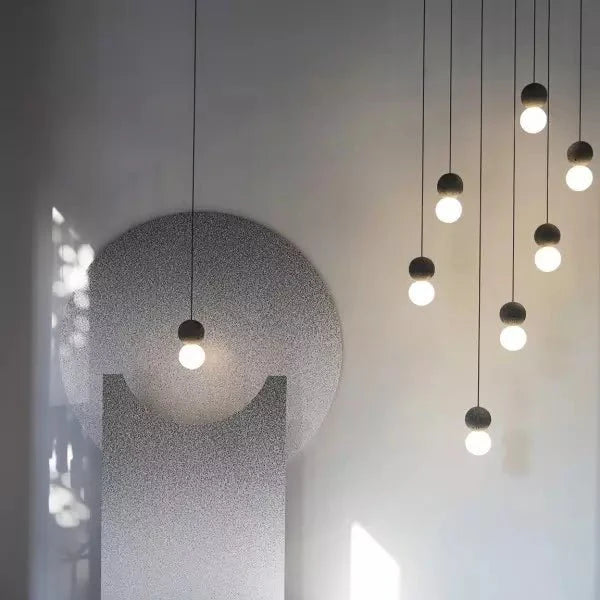 Geometrische Hanglamp met Warm Licht - Ivana Woonkamer