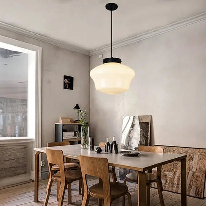 Geometrische Melkglas Hanglamp - Vintage Ismael