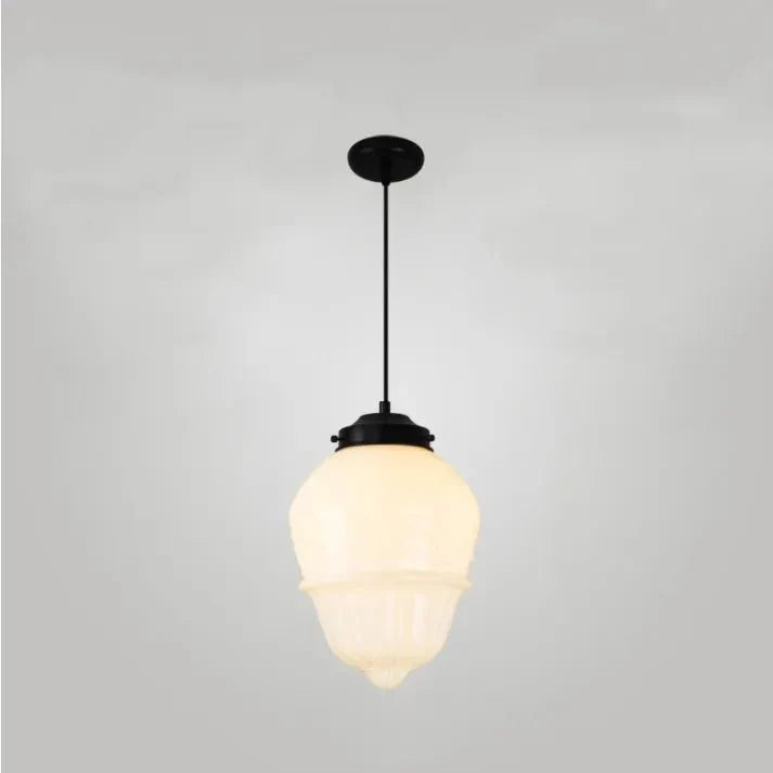 Geometrische Melkglas Hanglamp - Vintage Ismael