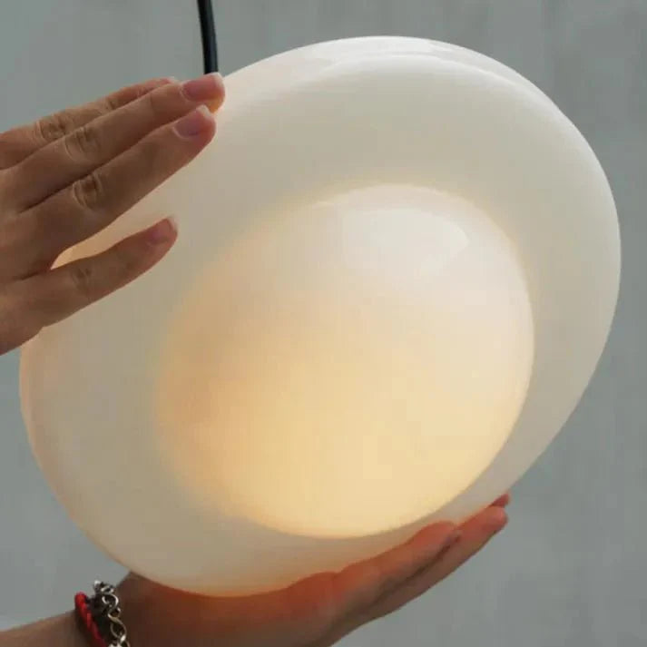 Geometrische Melkglas Hanglamp - Vintage Ismael