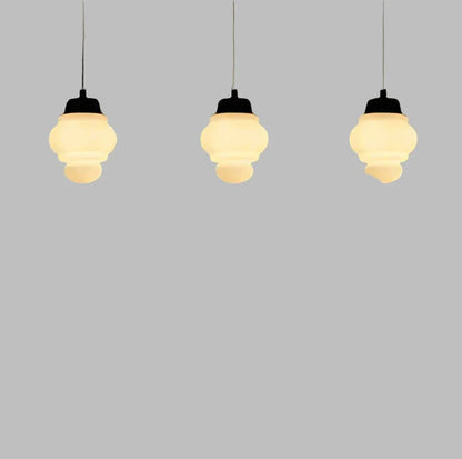 Geometrische Melkglas Hanglamp - Vintage Ismael