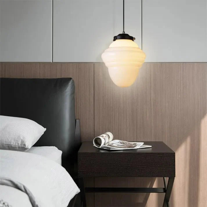 Geometrische Melkglas Hanglamp - Vintage Ismael