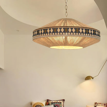 Geweven Hanglamp Verstelbare Hoogte - Juan Bohemian Lamp
