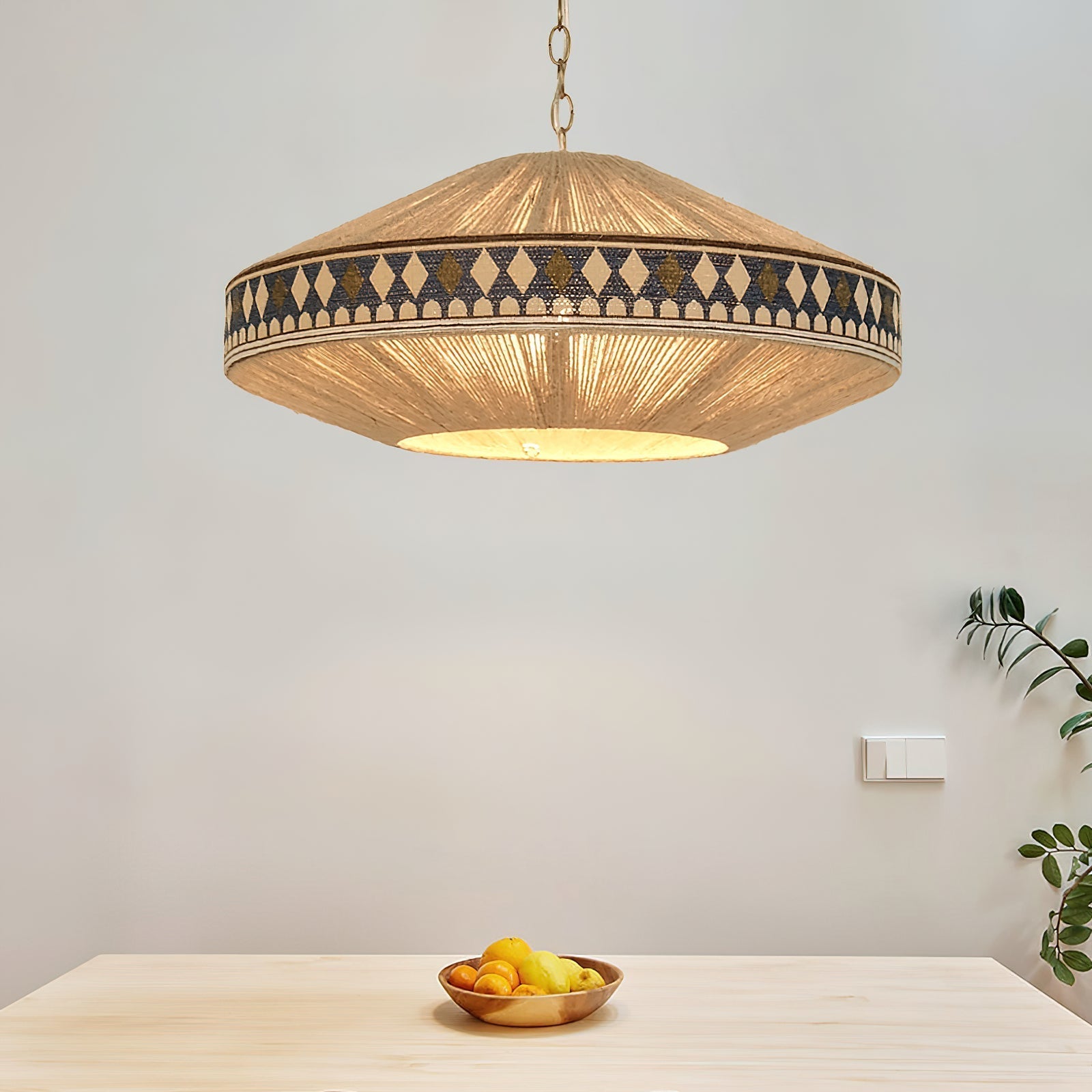 Geweven Hanglamp Verstelbare Hoogte - Juan Bohemian Lamp