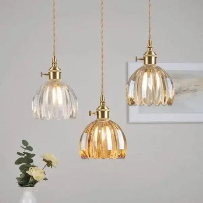 Piero Elegante Glazen Bloem Hanglamp