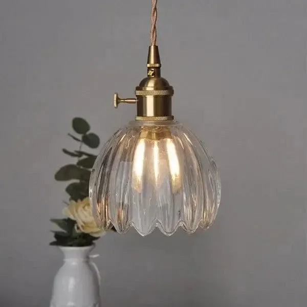 Piero Elegante Glazen Bloem Hanglamp