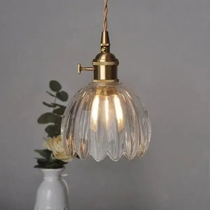 Piero Elegante Glazen Bloem Hanglamp