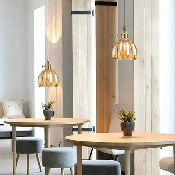 Piero Elegante Glazen Bloem Hanglamp