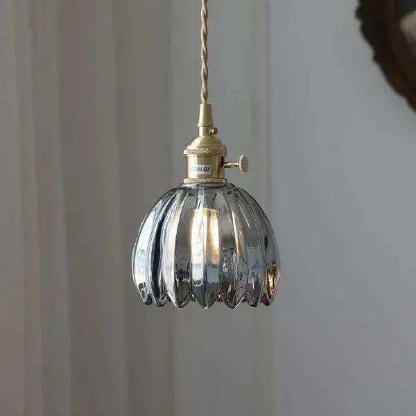 Piero Elegante Glazen Bloem Hanglamp