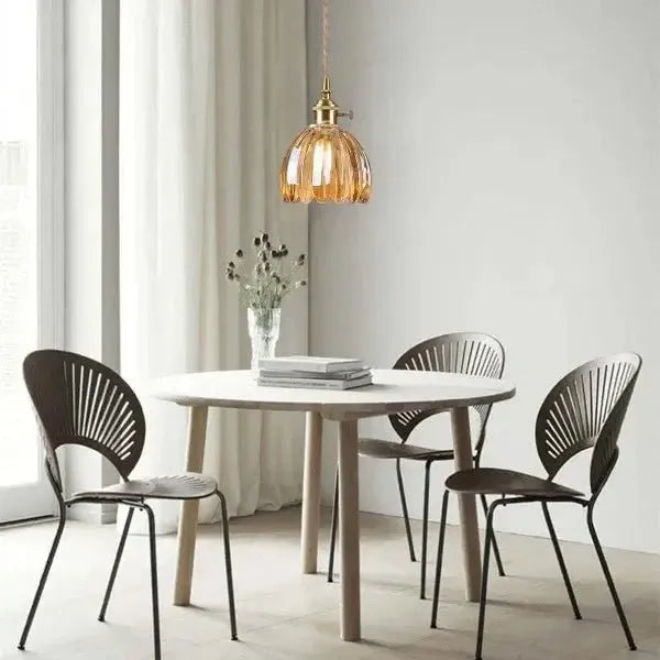 Piero Elegante Glazen Bloem Hanglamp