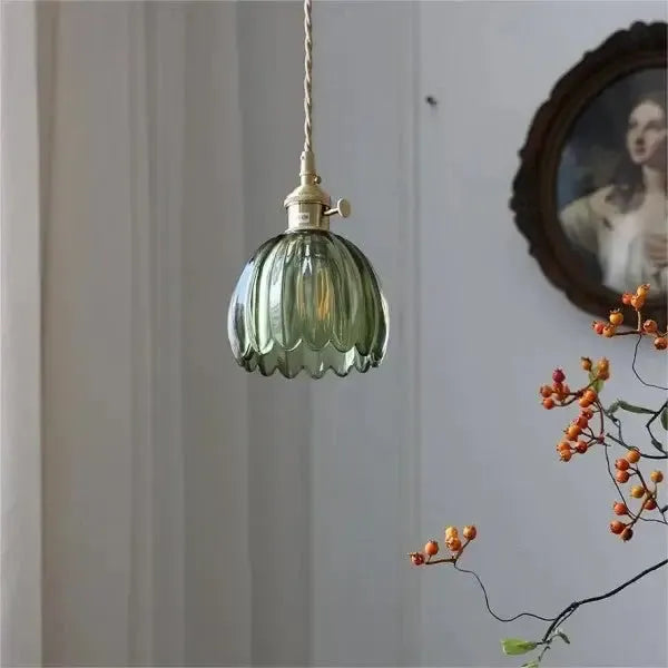 Piero Elegante Glazen Bloem Hanglamp