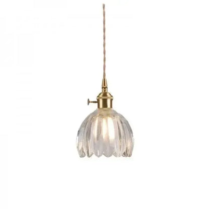 Piero Elegante Glazen Bloem Hanglamp