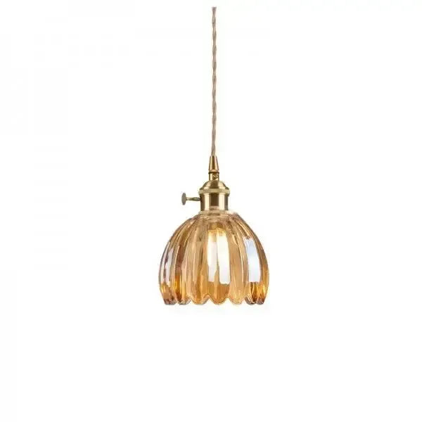 Glazen Bloem Hanglamp E27 Fitting - Piero 40W