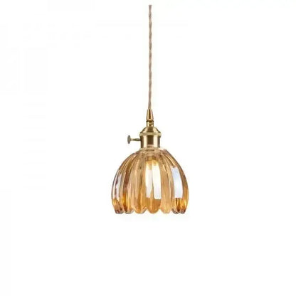 Piero Elegante Glazen Bloem Hanglamp