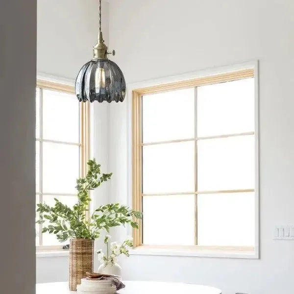 Piero Elegante Glazen Bloem Hanglamp