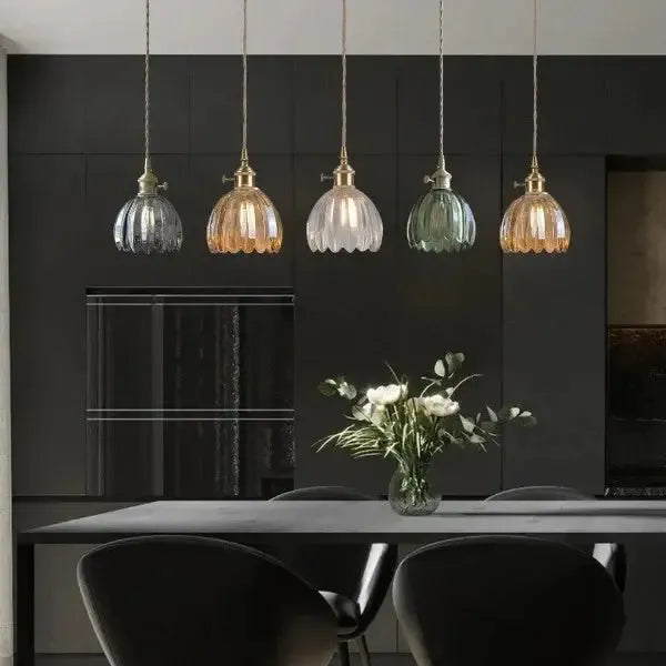Piero Elegante Glazen Bloem Hanglamp