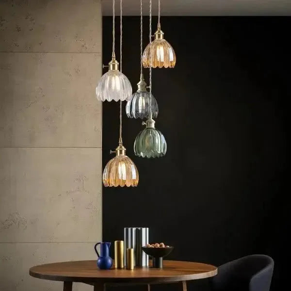 Piero Elegante Glazen Bloem Hanglamp