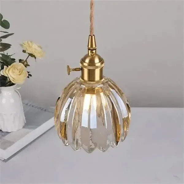 Piero Elegante Glazen Bloem Hanglamp