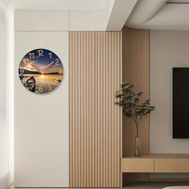 Glazen Wandklok Stil Mechanisme - Frankfurt