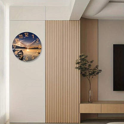 Glazen Wandklok Stil Mechanisme - Frankfurt