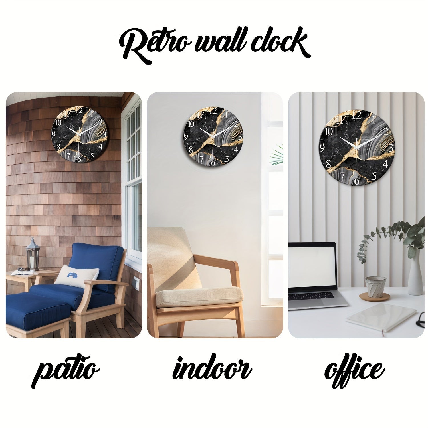 Glazen Wandlamp met Marmerpatroon - Stijlvolle Decolette