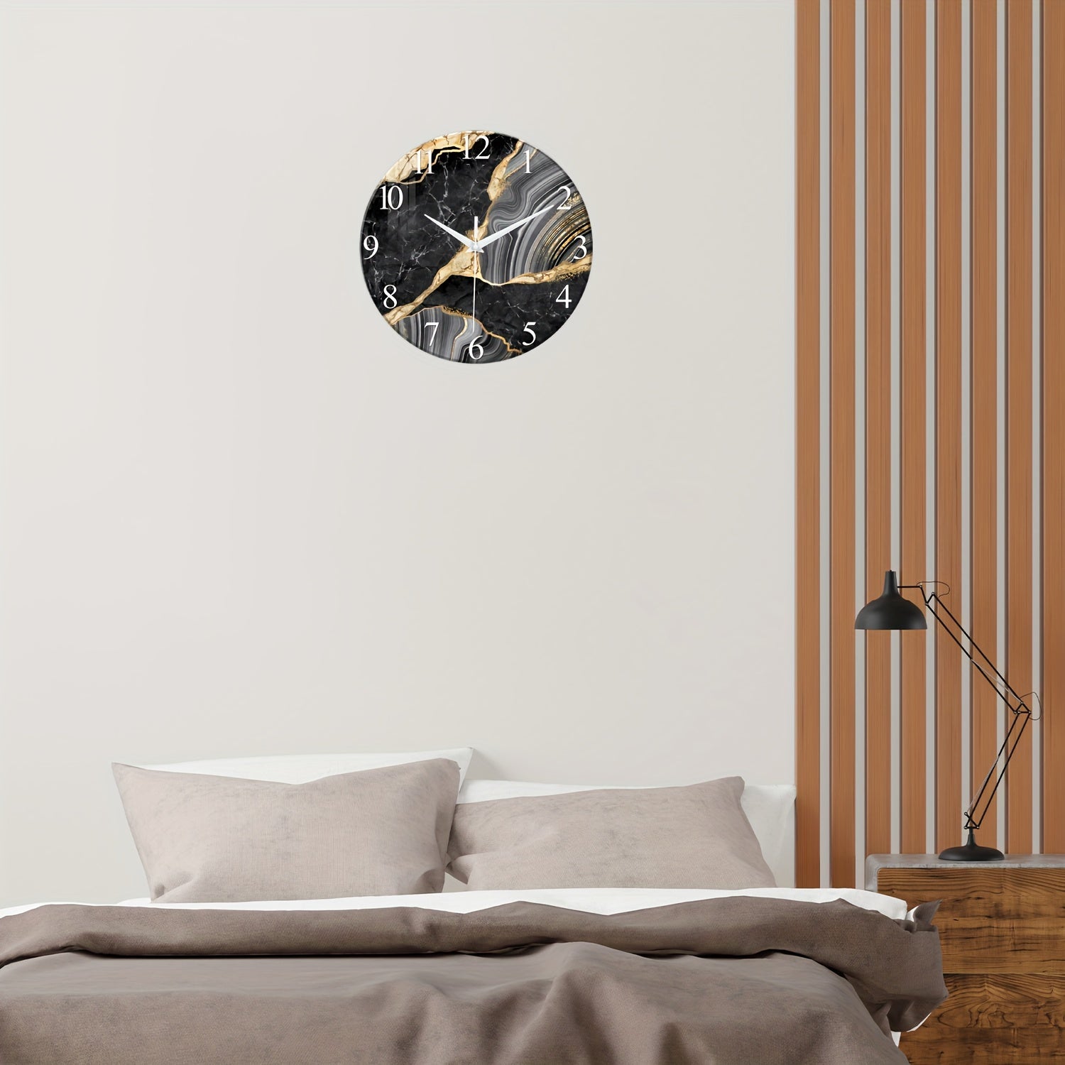Glazen Wandlamp met Marmerpatroon - Stijlvolle Decolette