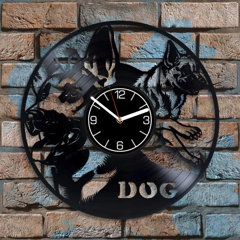 Honden Wanddecoratie met Lamp - Uniek Ontwerp 9276170961224