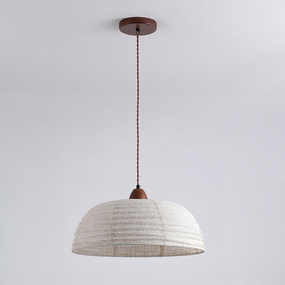 Houten Hanglamp Verstelbaar LED - Janna Stof Lamp