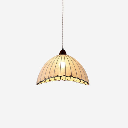 Houten Hanglamp Verstelbaar LED - Janna Stof Lamp
