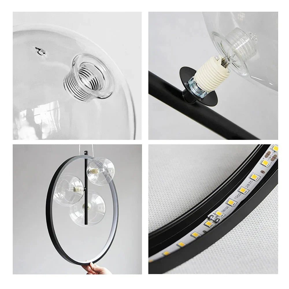 Industriële Glazen Hanglamp Vintage - Helga Kooivorm Verlichting