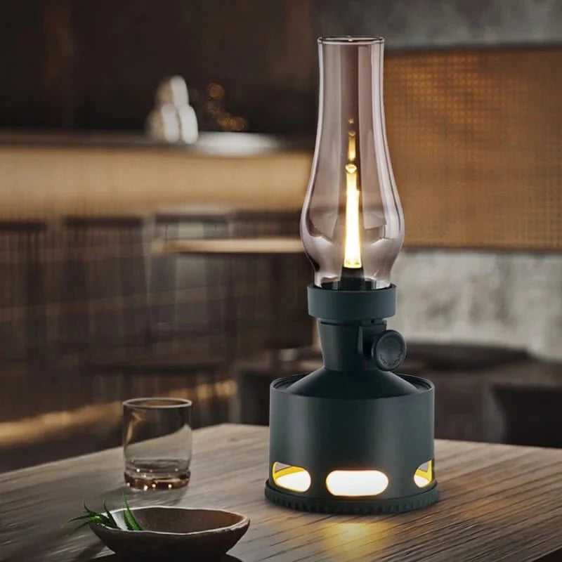 Alejandro Vintage LED Lantaarn met Charmante Stijl-DecorDutch-Bosgroen-DecorDutch