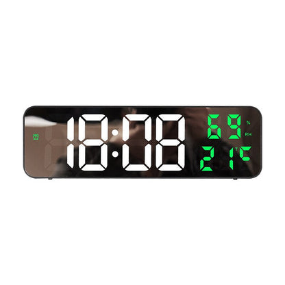 LED Wandklok met Temperatuurweergave - Saffron Klok